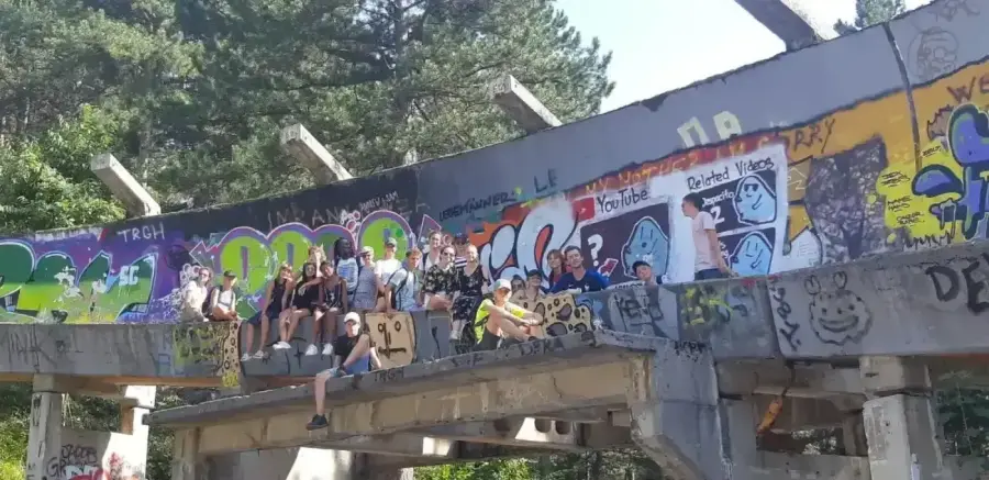Exploring Sarajevo landmarks on a Walking Tour Sarajevo route