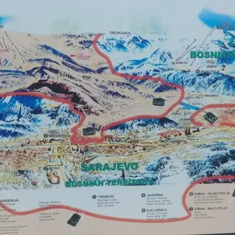 Siege of Sarajevo map