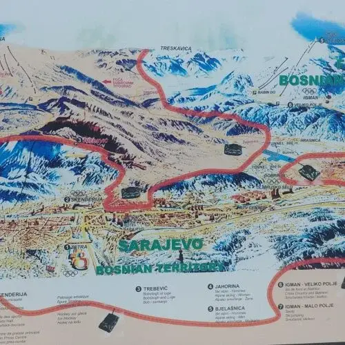 Siege of Sarajevo map