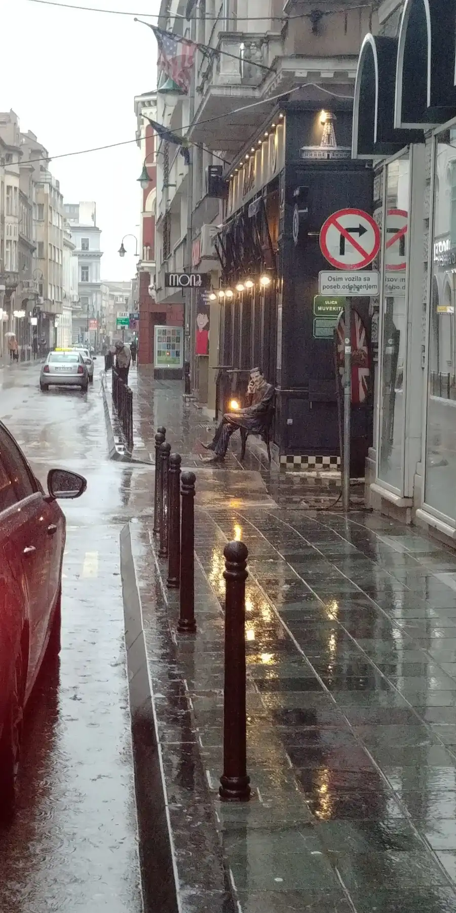 Rainy atmosphere in Sarajevo’s Old Town.
